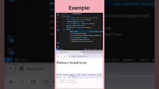 Flatten a nested array in JavaScript | HTML5 | HTML #coding #education