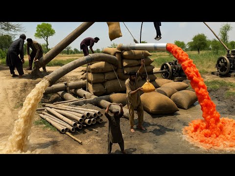 Incredible Water Well Drilling Process | 450 Feet Deep Borewell Drilling Technology"
