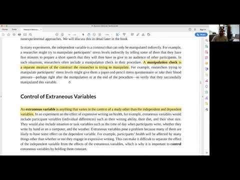 Research Methods - Experimental Research Mini-Lecture