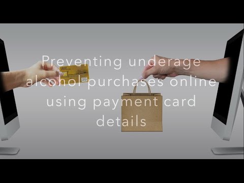 Preventing underage alcohol purchasing online using payment card details