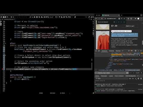How to Assert Ascending Sorted List (Tutorial) | Selenium + TestNG + Java