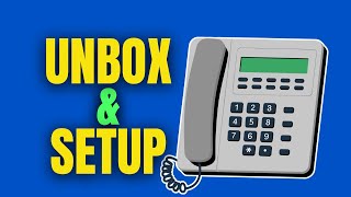Desk Telephone Unboxing & Full Setup Guide (Handset, Line Cord, Wall Jack Explained)