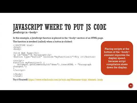 cis255 09b JS where to put JS code