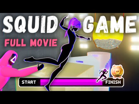 SQUID GAME FULL MOVIE RUN!🦑 9 MIN Interactive Warm Up  | ALL  LEVEL RUN Interactive Viral Game⚡
