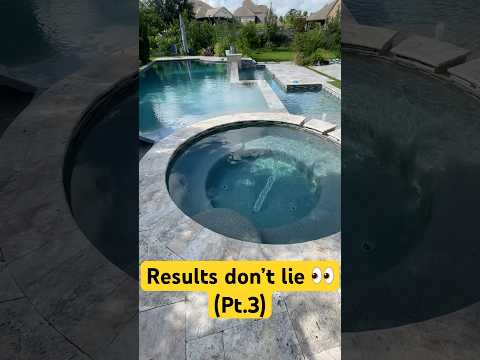 Test time + crystal clear finish💧 #CrystalClearWater #PoolTransformation #SatisfyingClean#PoolLife