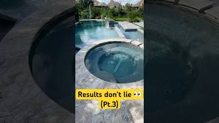 Test time + crystal clear finish💧 #CrystalClearWater #PoolTransformation #SatisfyingClean#PoolLife