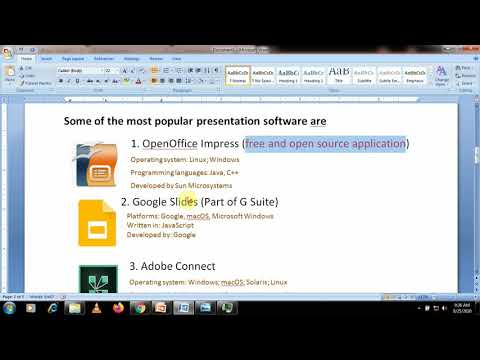 Class IX/Chapter 15(Introduction to the presentation software)