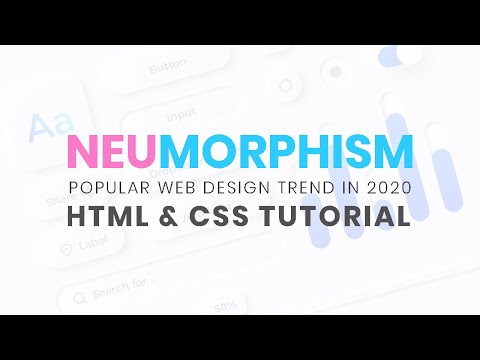 Neumorphism (Soft UI) Design Using HTML & CSS (2021)