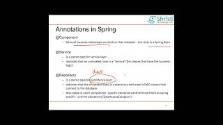 What is the use of @Repository annotation? #shristitechacademy #springonlinetraining #repository