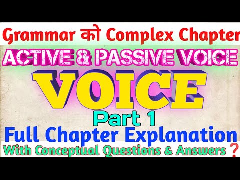 active and passive voice in english grammar in nepali Part 1 | SJ Classes | For class 8 to 12