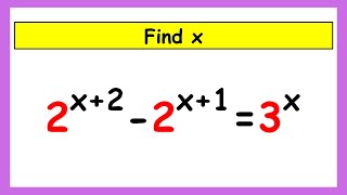 🔴Can You Solve Given Exponential Equation? | Math Olympiad Training | Find the Value Of X