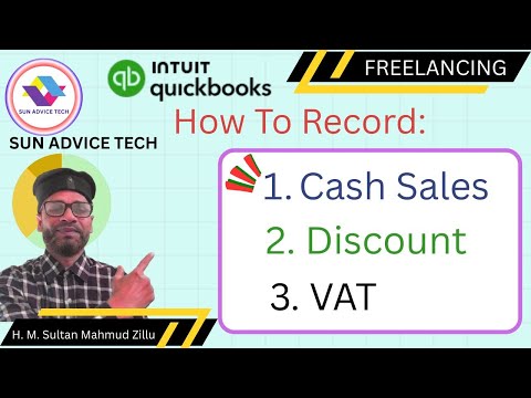 How To Record Cash Sales in QuickBooks । Accounting Freelancing। SUN ADVICE TECH । bookkeeping