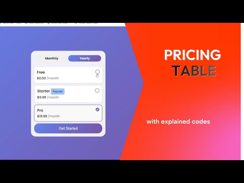 Create a Modern Pricing Table: CSS Design Tutorial!