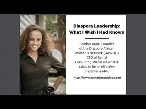 Diaspora Leadership: What I Wish I Had Known
