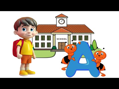 Learn ABCD Alphabets and numbers counting 123.Shapes for kids and IT school.ABC English for Kids.