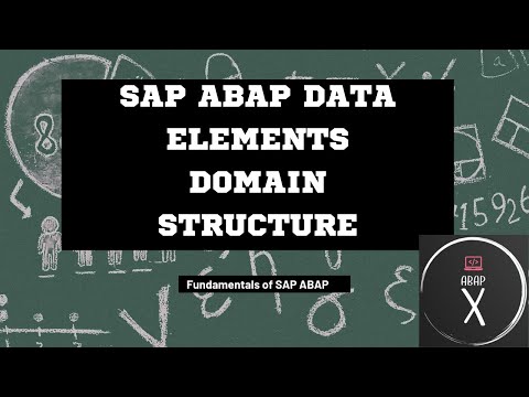 2.Abap X - SAP ABAP Data Elements, Domain and Structure #sap #sapabap
