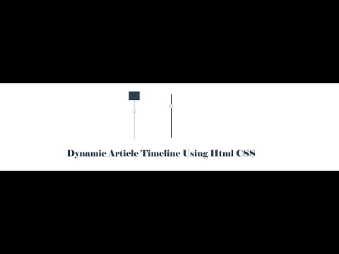 Dynamic Article Timeline using html and CSS