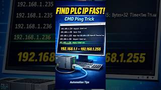 Find Unknown PLC IP Address in Seconds! CMD Ping Trick Using FOR Loop