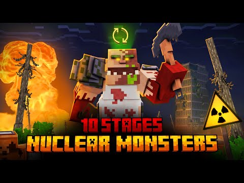 I SURVIVED 10 STAGES OF NUCLEAR MONSTERS IN MINECRAFT!