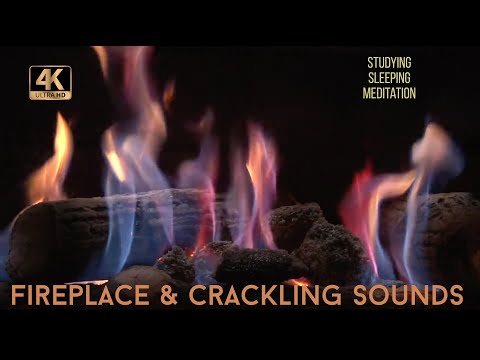 🔥 PEACEFUL FIREPLACE (6 HOURS) - Relaxing Fire Burning Video & Crackling Fireplace Sounds