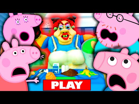 Peppa Pig ESCAPE EVIL LUNCH LADY in Roblox!