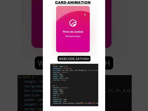 card animation  #coding #webdesign #html #webdevelopment #python #css #htmlcssjavascript