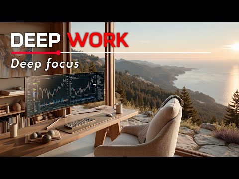 Deep Work Music for Peak Focus & Productivity | Ocean View Ambient Study