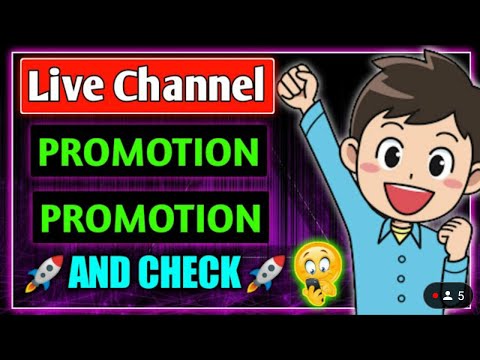 Live Channel Checking And Free Promotion#live