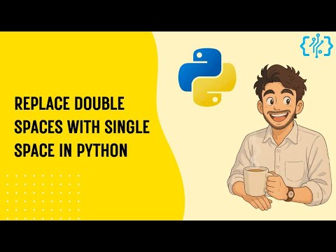 Write a program in python to replace a double spaces in a string with a single space 
