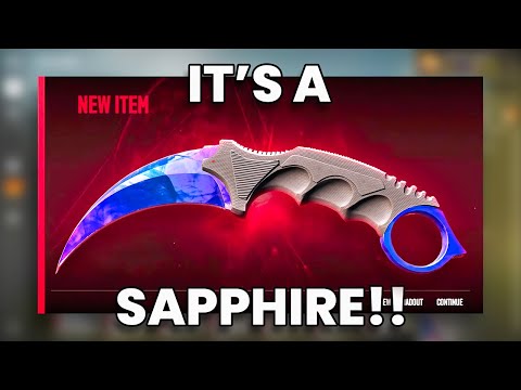 ITS A SAPPHIRE!! | Unboxing Every Knife Episode 1