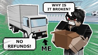 TROLLING AS A DELIVERY TRUCK IN ROBLOX VC | Roblox Funny Moments