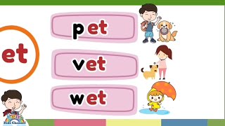 CVC Word Families | Learn to Read CVC Words | English Reading Lesson for Kids