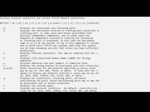 Command code learning - Netstat commands