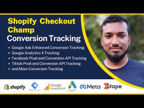 Shopify Checkout Champ Conversion Tracking Google Analytics, Ads, Facebook Pixel Conversion