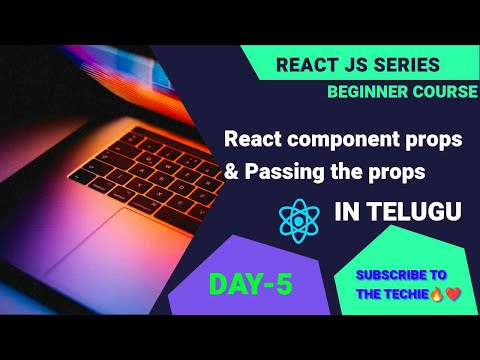 Day-5 Mastering React Components & Props: Simplifying Prop Passing 🚀 explained in telugu