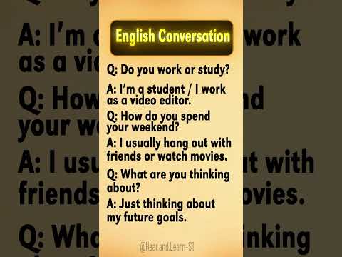 Daily English Conversation (Part 4) | 10 New English Questions and Answers | Speak Naturally