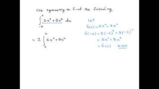 Integrating an Even Function