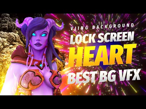 VJ Heart 4K LOOP render black preview
