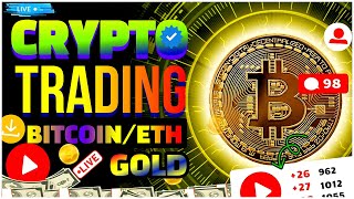 🔴Crypto & Gold Live Trading |  Crypto Trading For Beginners | 24 MARCH