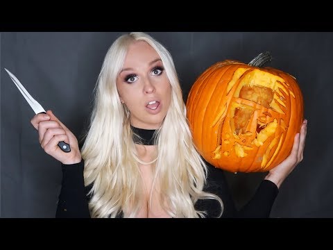 CARVE A PUMPKIN WITH ME! 🎃 HALLOWEEN GRWM