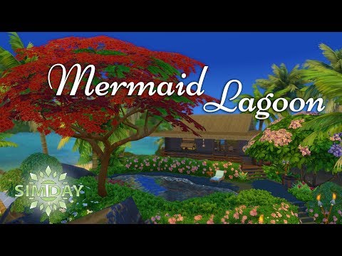 The Sims 4 Speed Build: Mermaid Lagoon (Stop Motion) | Island Living + Base Game