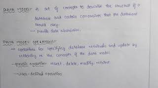 Data models