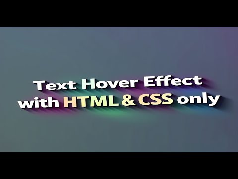 Create Text Hover Effect with HTML & CSS | Advanced Web Design Tutorial | SM Dev Diaries