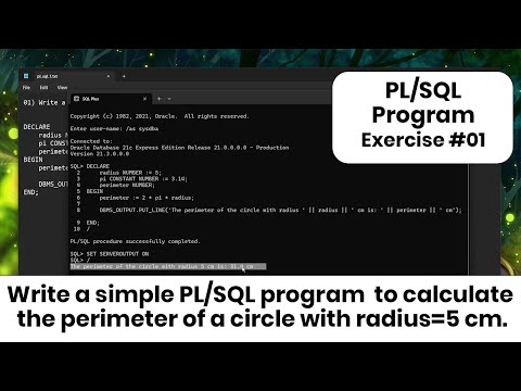 Oracle PL/SQL practice exercises #01 with solutions