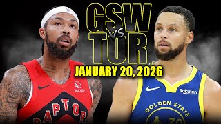 Golden State Warriors vs Toronto Raptors Full Game Highlights – January 20, 2026 | NBA Season