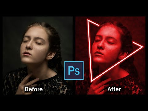 Neon Light Effect Photoshop Tutorial