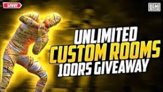 BGMI LIVE CUSTOM ROOM || Bgmi uc custom room || bgmi live paytm cash custom || bgmi live uc giveaway