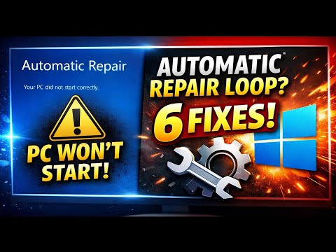 How to fix Automatic Repair Loop and  Startup Repair in windows 10/11 in 2026