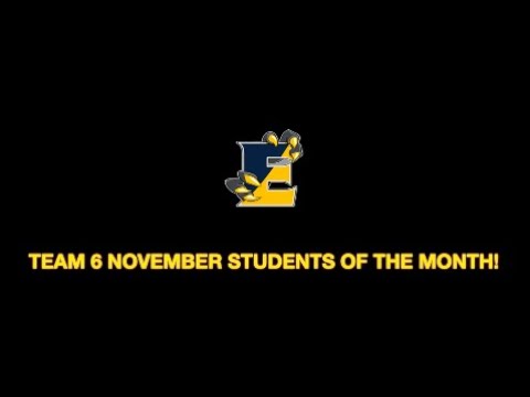 Executive Education Academy Charter School Team 6 Student of the Month