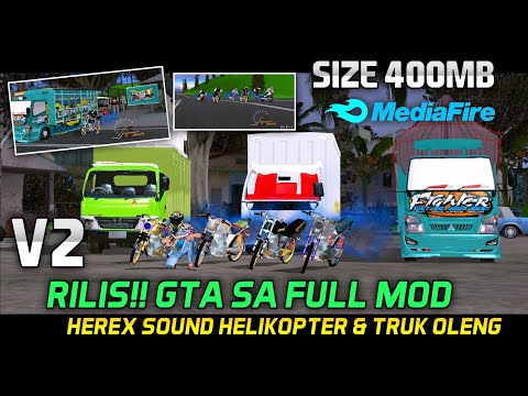 RILISS!! || GTA SA ANDROID FULL MOD HEREX & TRUCK  OLENG🔥 SIZE KECIL 399MB+ || PASSWORD DI KOMEN